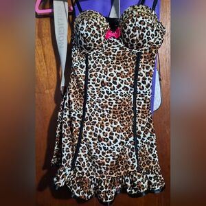 Leopard Print Corset Top